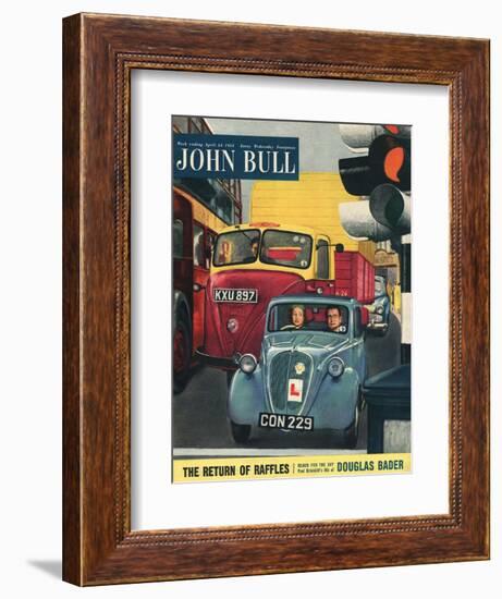 John Bull, Learning To Drive Magazine, UK, 1954-null-Framed Giclee Print