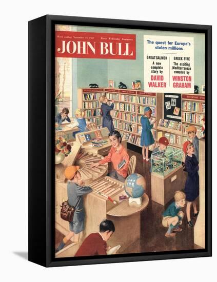 John Bull, Libraries Books Magazine, UK, 1950-null-Framed Premier Image Canvas