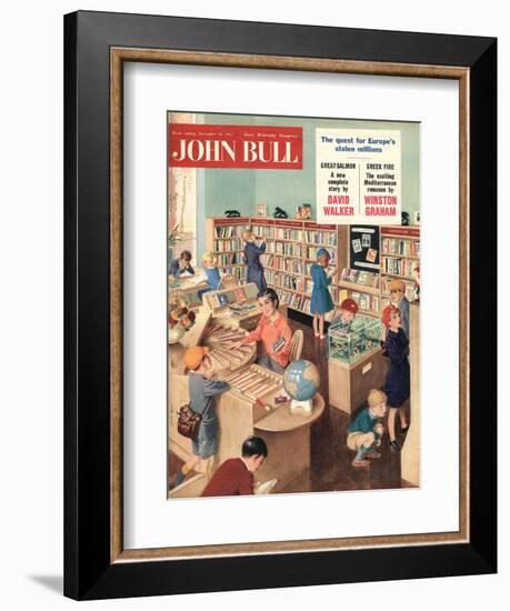 John Bull, Libraries Books Magazine, UK, 1950-null-Framed Giclee Print
