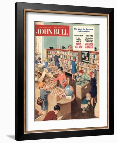 John Bull, Libraries Books Magazine, UK, 1950-null-Framed Giclee Print