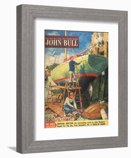 John Bull, Nautical Boats Painting Magazine, UK, 1954-null-Framed Giclee Print