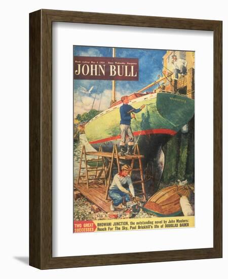 John Bull, Nautical Boats Painting Magazine, UK, 1954-null-Framed Giclee Print