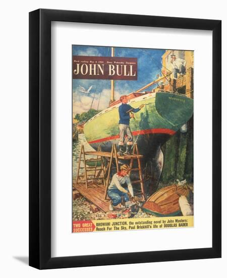 John Bull, Nautical Boats Painting Magazine, UK, 1954-null-Framed Giclee Print