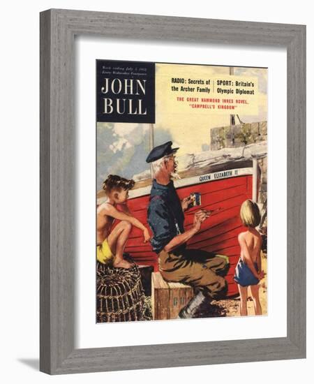 John Bull, Nautical Fishing Boats Magazine, UK, 1950-null-Framed Giclee Print