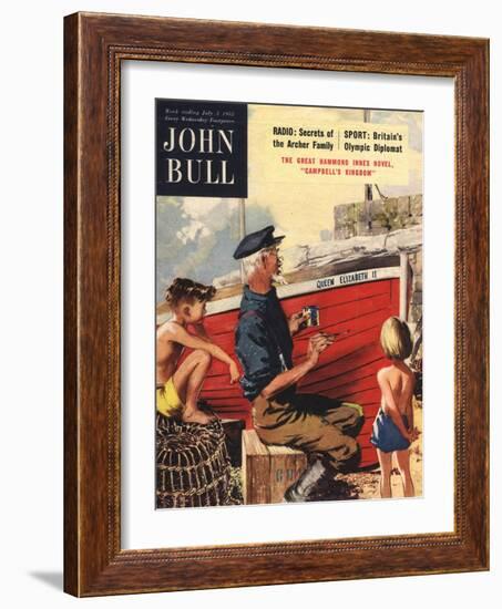 John Bull, Nautical Fishing Boats Magazine, UK, 1950-null-Framed Giclee Print