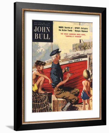 John Bull, Nautical Fishing Boats Magazine, UK, 1950-null-Framed Giclee Print