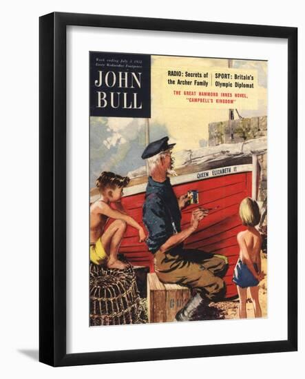 John Bull, Nautical Fishing Boats Magazine, UK, 1950-null-Framed Giclee Print