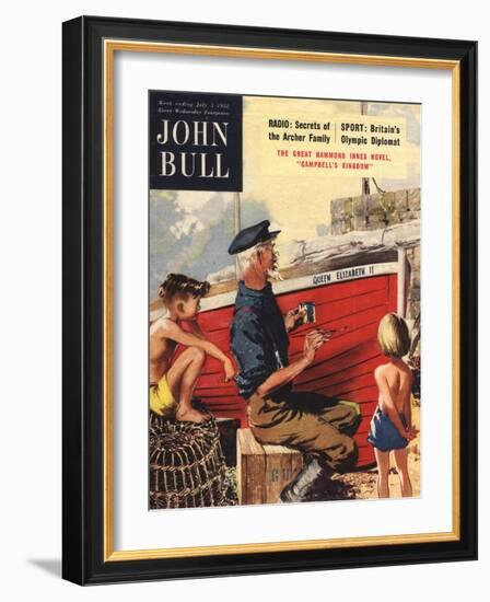 John Bull, Nautical Fishing Boats Magazine, UK, 1950-null-Framed Giclee Print