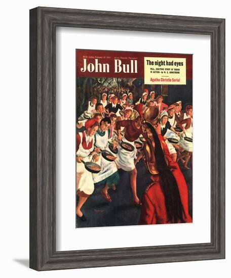 John Bull, Pancakes Day Races Magazine, UK, 1951-null-Framed Giclee Print