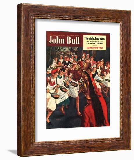 John Bull, Pancakes Day Races Magazine, UK, 1951-null-Framed Giclee Print