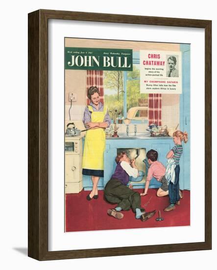 John Bull, Plumbers Plumbing DIY Mending Kitchens Sinks Magazine, UK, 1950-null-Framed Giclee Print