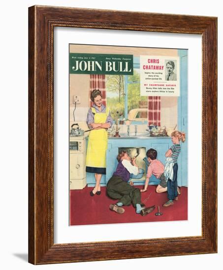 John Bull, Plumbers Plumbing DIY Mending Kitchens Sinks Magazine, UK, 1950-null-Framed Giclee Print