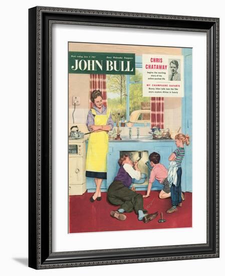 John Bull, Plumbers Plumbing DIY Mending Kitchens Sinks Magazine, UK, 1950-null-Framed Giclee Print
