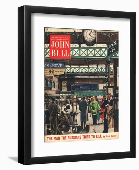 John Bull, Railways Stations Magazine, UK, 1954--Framed Giclee Print