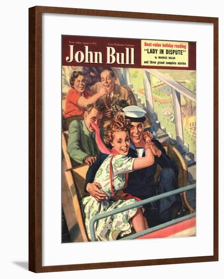 John Bull, Roller Coasters Sailors Fear Funfairs Roller-Coasters Fairs Magazine, UK, 1951-null-Framed Giclee Print
