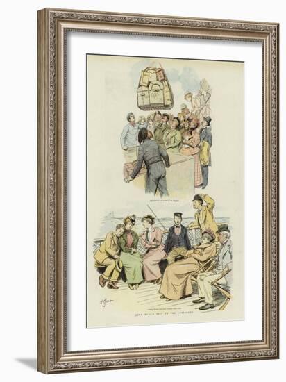 John Bull's Trip to the Continent-Hugh Thomson-Framed Giclee Print