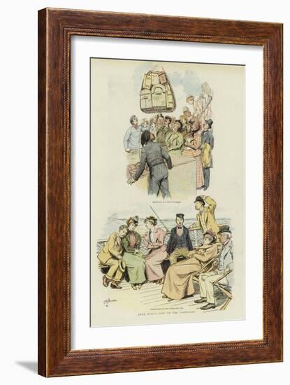 John Bull's Trip to the Continent-Hugh Thomson-Framed Giclee Print