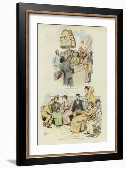 John Bull's Trip to the Continent-Hugh Thomson-Framed Giclee Print