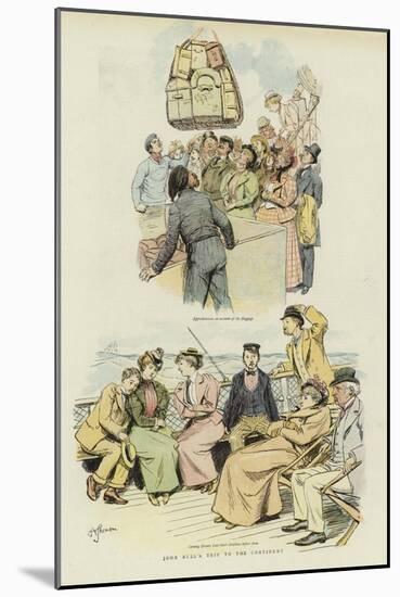 John Bull's Trip to the Continent-Hugh Thomson-Mounted Giclee Print