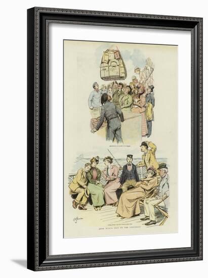 John Bull's Trip to the Continent-Hugh Thomson-Framed Giclee Print