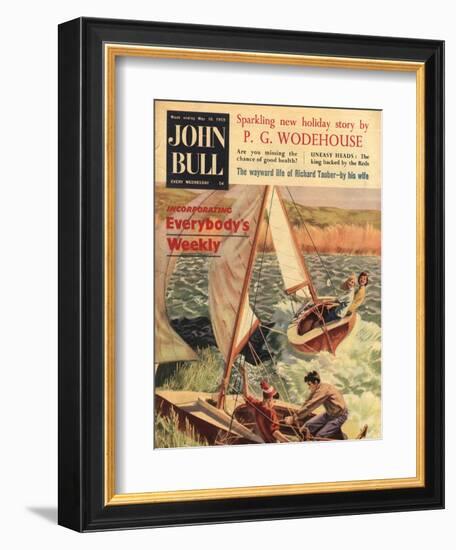 John Bull, Sailing Boats Magazine, UK, 1950-null-Framed Giclee Print