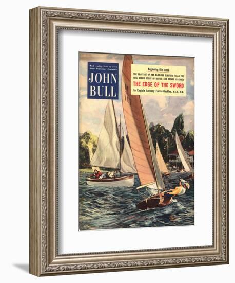 John Bull, Sailing Boats Magazine, UK, 1950-null-Framed Giclee Print