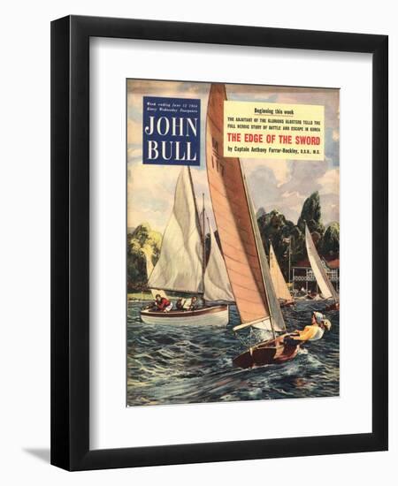 John Bull, Sailing Boats Magazine, UK, 1950-null-Framed Giclee Print