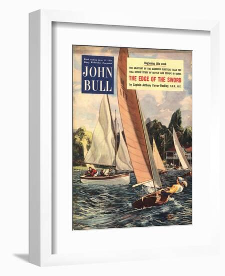 John Bull, Sailing Boats Magazine, UK, 1950-null-Framed Giclee Print