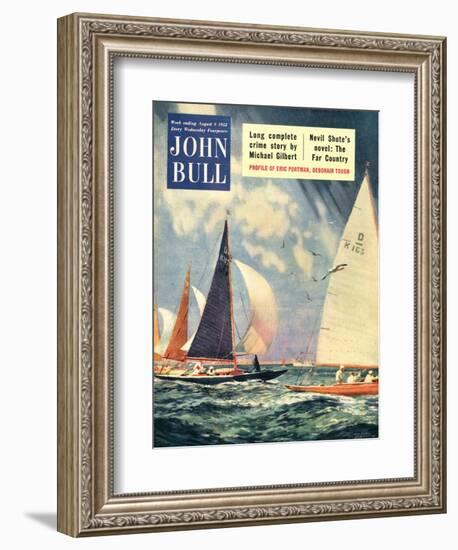 John Bull, Sailing Boats Magazine, UK, 1952-null-Framed Giclee Print