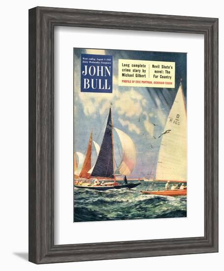 John Bull, Sailing Boats Magazine, UK, 1952-null-Framed Giclee Print