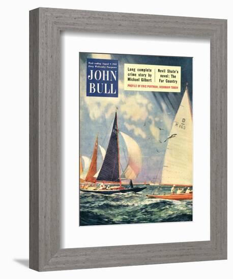 John Bull, Sailing Boats Magazine, UK, 1952-null-Framed Giclee Print