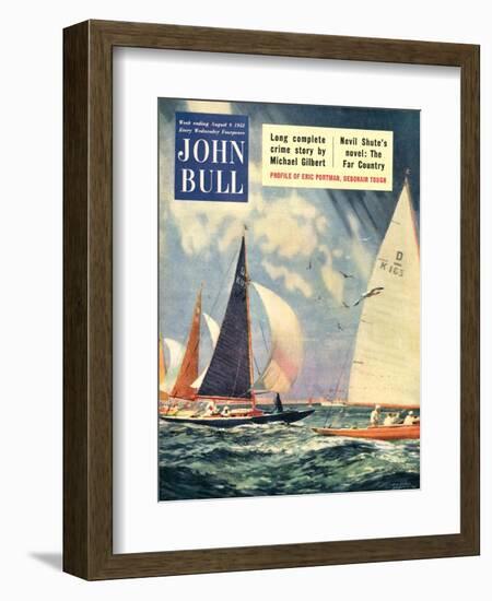 John Bull, Sailing Boats Magazine, UK, 1952-null-Framed Giclee Print