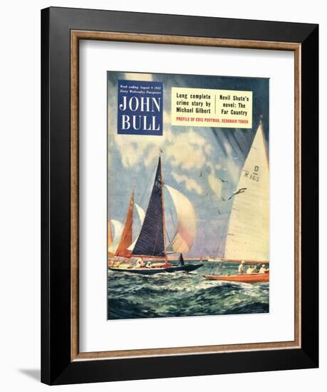 John Bull, Sailing Boats Magazine, UK, 1952-null-Framed Giclee Print