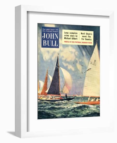 John Bull, Sailing Boats Magazine, UK, 1952-null-Framed Giclee Print