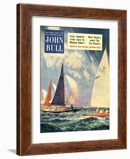John Bull, Sailing Boats Magazine, UK, 1952-null-Framed Giclee Print