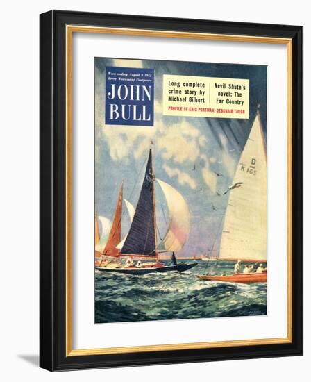 John Bull, Sailing Boats Magazine, UK, 1952-null-Framed Giclee Print