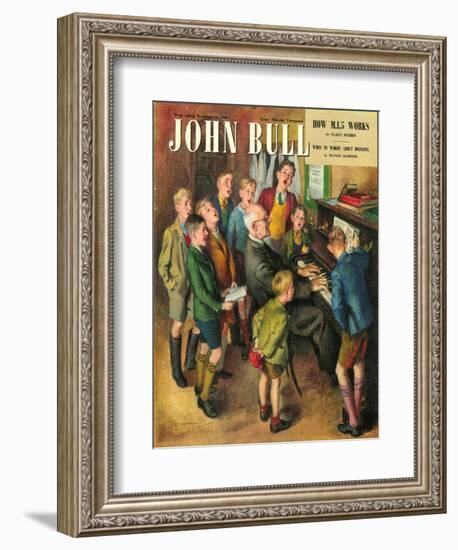 John Bull, School Concerts Singing Pianos Teachers Lessons Magazine, UK, 1948-null-Framed Giclee Print