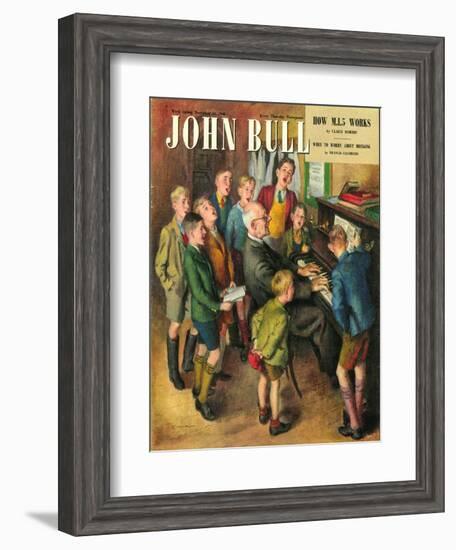 John Bull, School Concerts Singing Pianos Teachers Lessons Magazine, UK, 1948-null-Framed Giclee Print