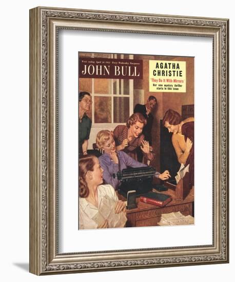 John Bull, Secretaries and Bosses Magazine, UK, 1952-null-Framed Giclee Print