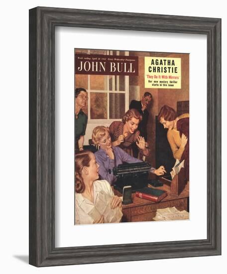 John Bull, Secretaries and Bosses Magazine, UK, 1952-null-Framed Giclee Print