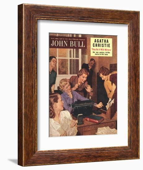 John Bull, Secretaries and Bosses Magazine, UK, 1952-null-Framed Giclee Print