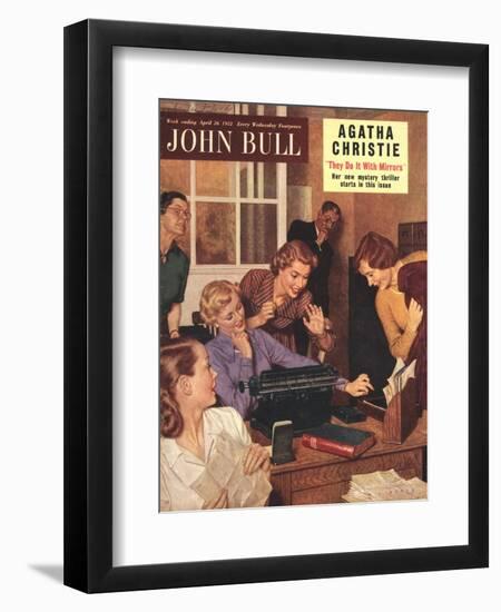 John Bull, Secretaries and Bosses Magazine, UK, 1952-null-Framed Giclee Print