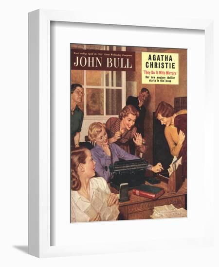 John Bull, Secretaries and Bosses Magazine, UK, 1952-null-Framed Giclee Print