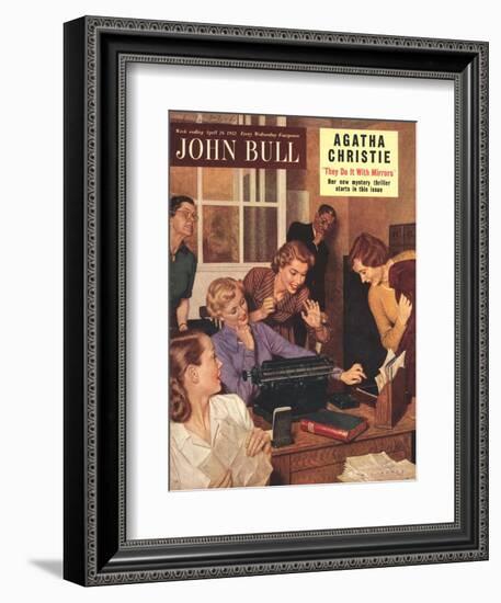 John Bull, Secretaries and Bosses Magazine, UK, 1952-null-Framed Giclee Print