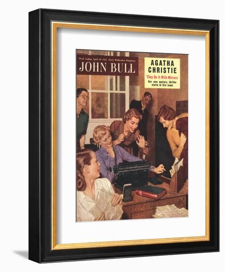 John Bull, Secretaries and Bosses Magazine, UK, 1952-null-Framed Giclee Print