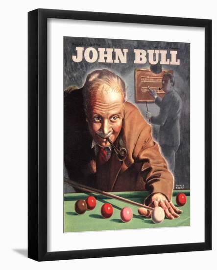 John Bull, Snooker Billiards Pipes Games Magazine, UK, 1946-null-Framed Giclee Print