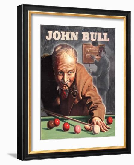 John Bull, Snooker Billiards Pipes Games Magazine, UK, 1946-null-Framed Giclee Print