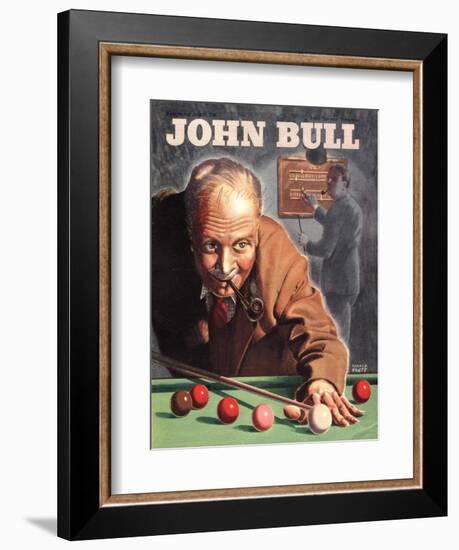 John Bull, Snooker Billiards Pipes Games Magazine, UK, 1946-null-Framed Giclee Print