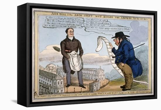 'John Bull & the arch-itect wot builds the arches - &c - &c - &c - &c', 1829-Thomas McLean-Framed Premier Image Canvas
