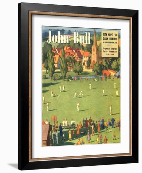 John Bull, The Villages Green Cricket Magazine, UK, 1949-null-Framed Giclee Print